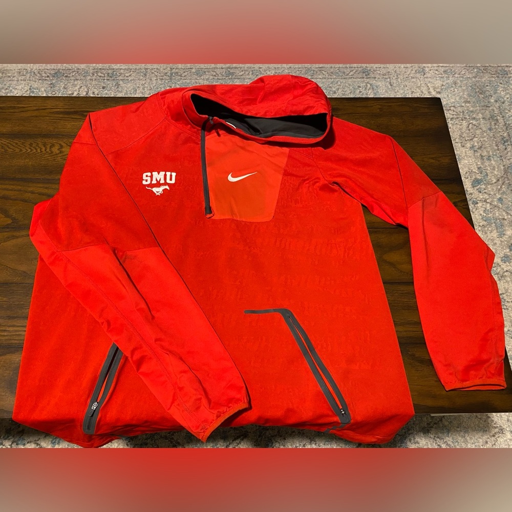 SMU (Southern Methodist) Nike Quarter Zip Windbreaker Jacket